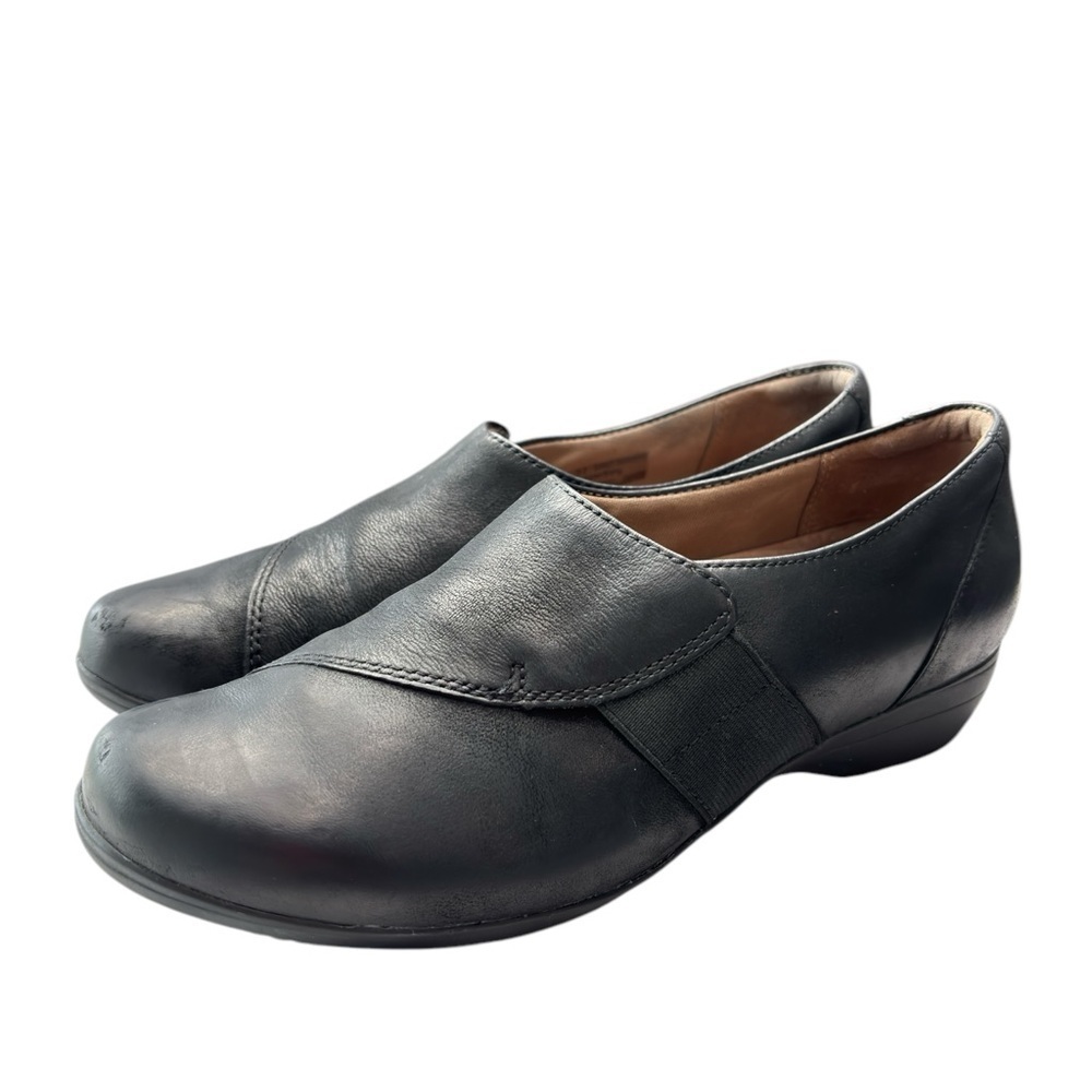 Dansko Fae Slip On Loafer Womens Comfort Shoe Size 37 US 6.5 / 7 Black Leather